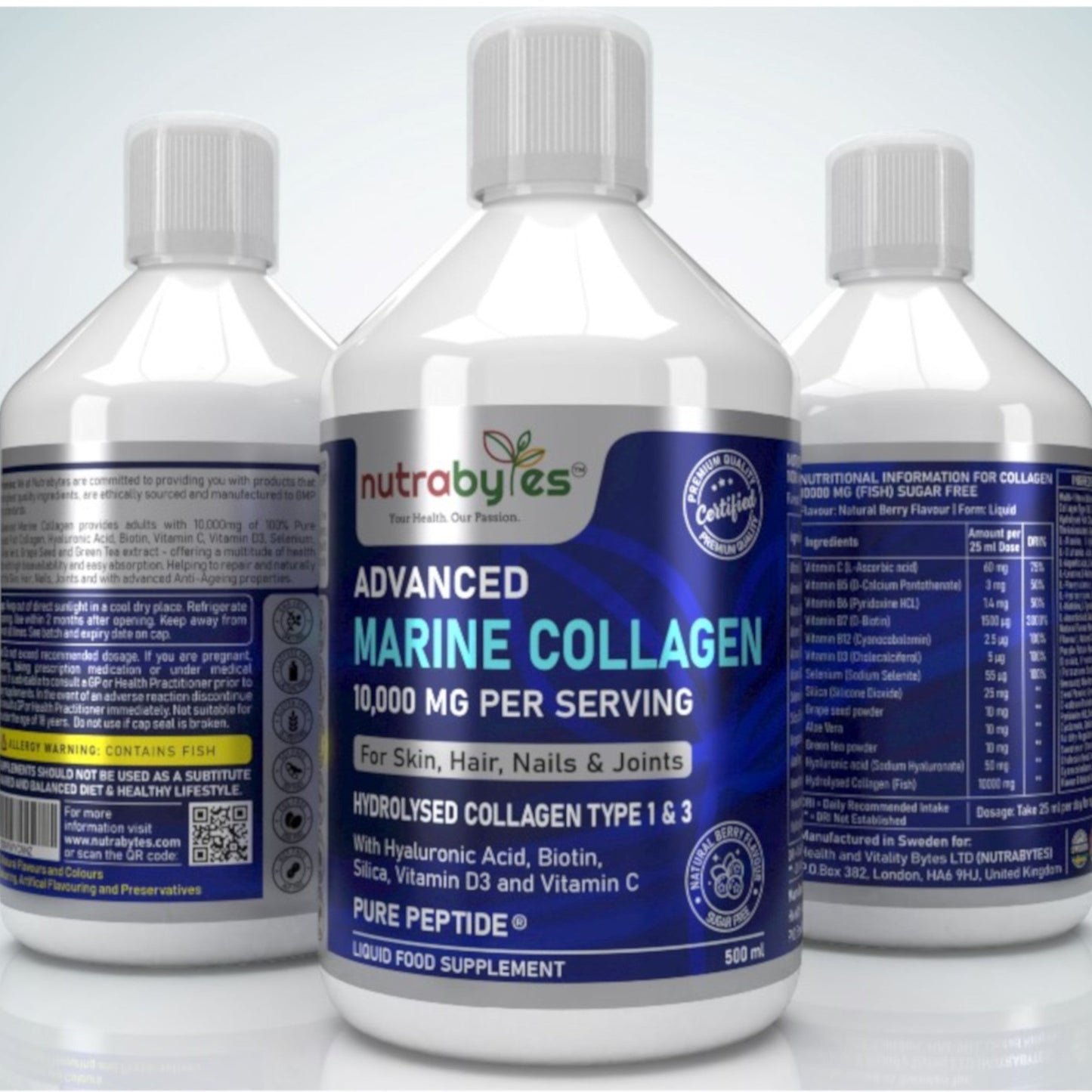 Advanced Liquid Marine Collagen Supplement 10,000 mg