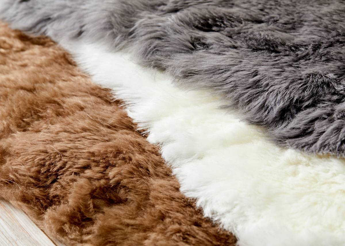 Ivory Shearling Yoga Mat - Quiet Luxury. Free next day UK shipping and Luxury Gift Box.