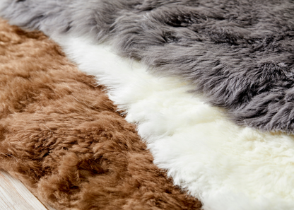 Ivory Shearling Yoga Mat - Quiet Luxury. Free next day UK shipping and Luxury Gift Box.