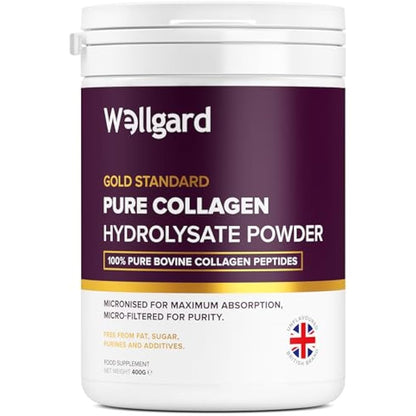 مسحوق الكولاجين، مسحوق ببتيدات الكولاجين البقري من ويلغارد - مستويات عالية من الأحماض الأمينية الأساسية الثمانية، مكملات الكولاجين، حلال وكوشير، صنع في المملكة المتحدة