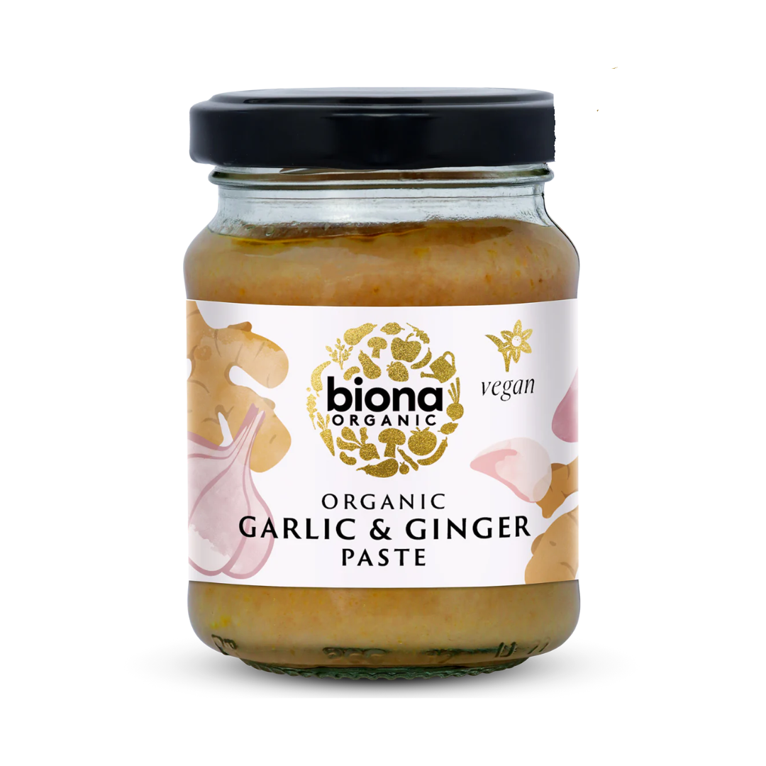 Organic Garlic & Ginger Paste - 130g - Biona