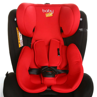 baby plus Orbitfix Group 0/1 Baby Car Seat - Black Red