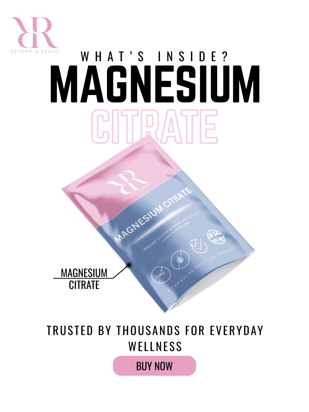 Magnesium Citrate+ | 60 Capsules