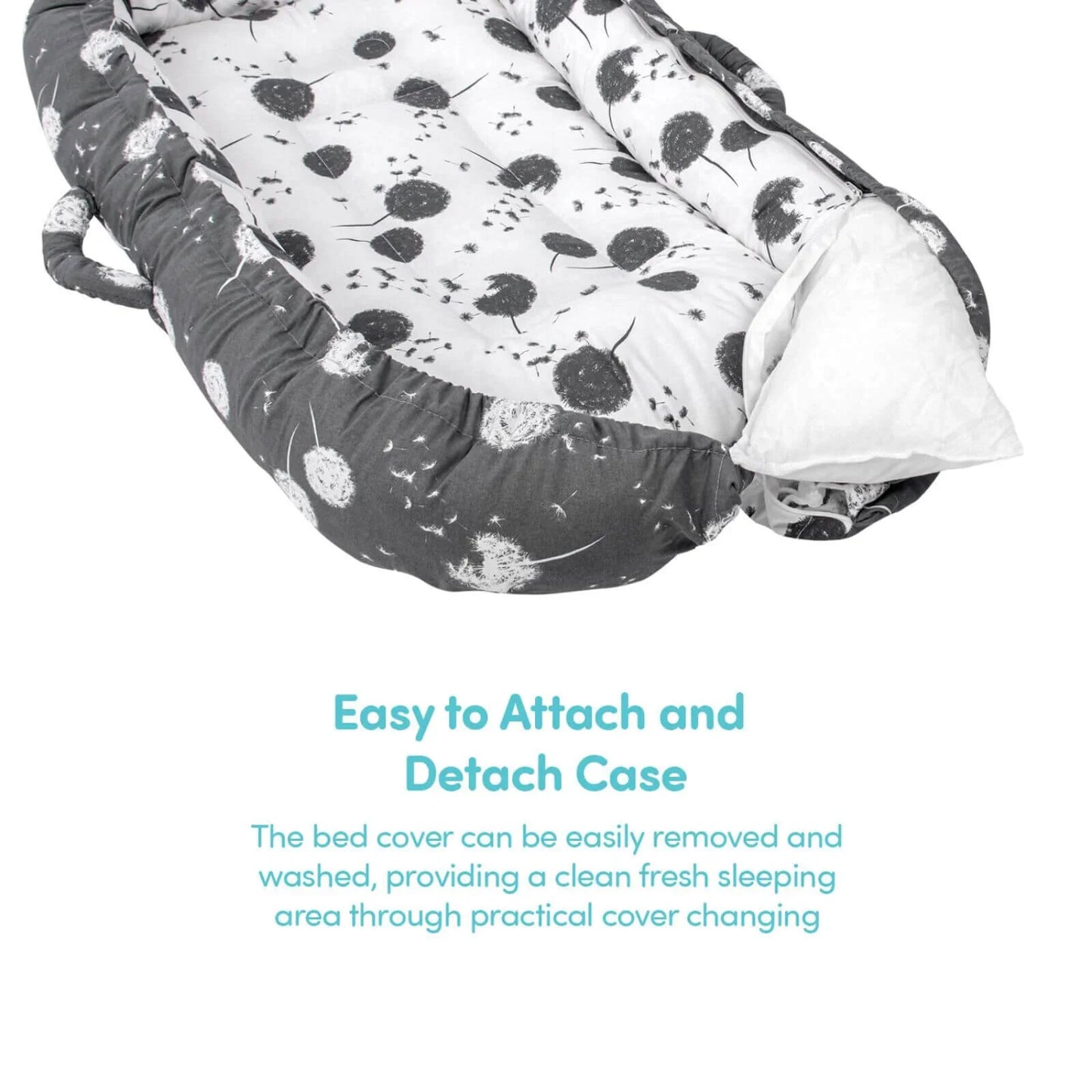 baby plus Mother Side Baby Reflux Bed - Dandelion