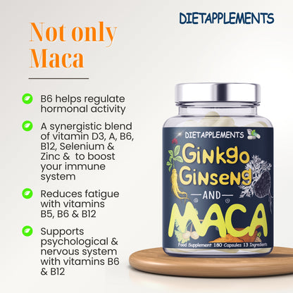 Maca, Korean Red Ginseng & Ginkgo Biloba Complex