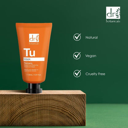 Turmeric Superfood Restoring Treatment Mask 30ml - Powder Formula