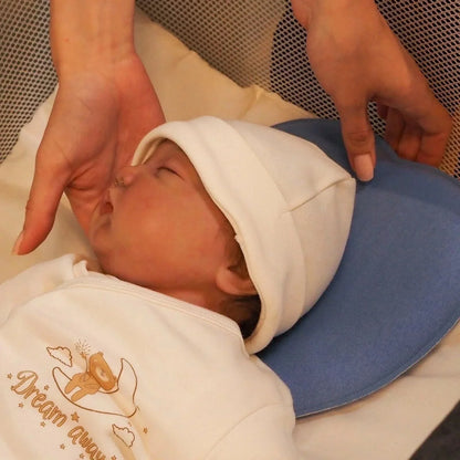 baby plus Baby Flat Head Pillow - Blue