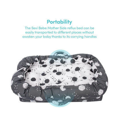baby plus Mother Side Baby Reflux Bed - Dandelion