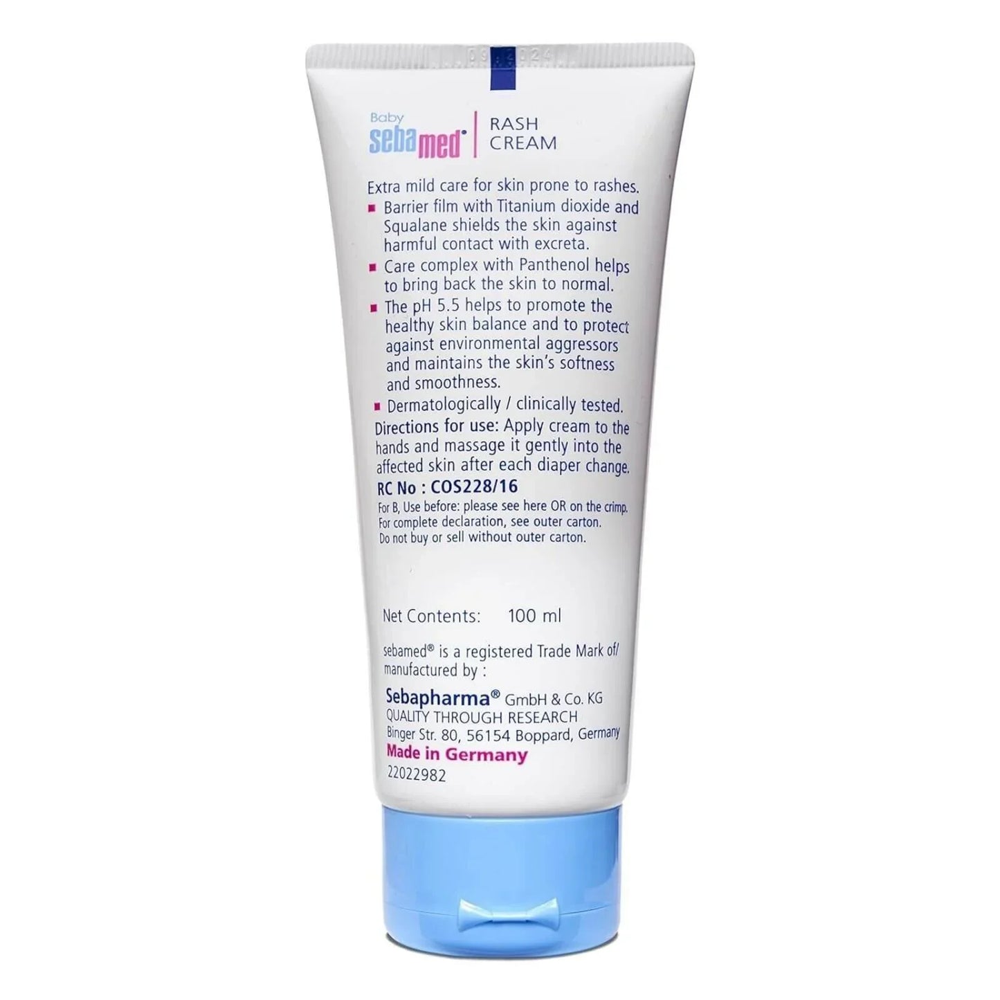Sebamed Baby Nappy Rash Cream 100ml