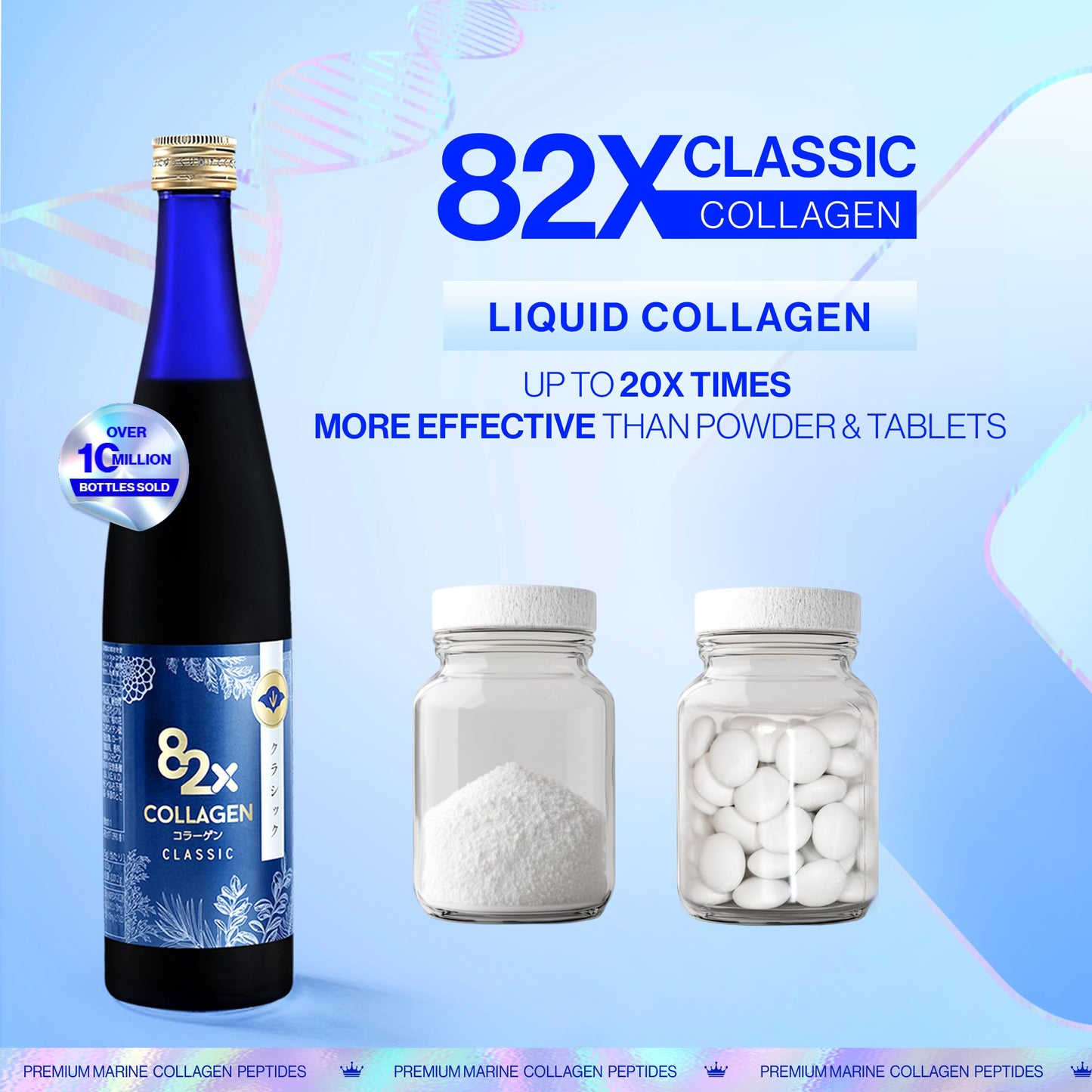 82X Classic Collagen – Marine Liquid Collagen with 82 Fermented Plants