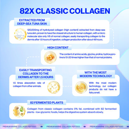 82X Classic Collagen – Marine Liquid Collagen with 82 Fermented Plants