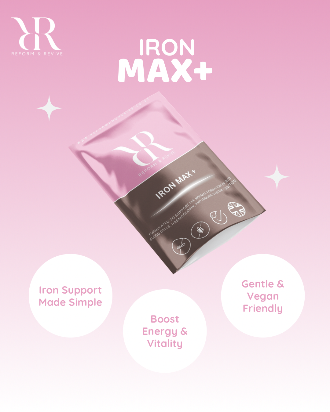 Iron Max+ | Iron & Vitamin C Tablets