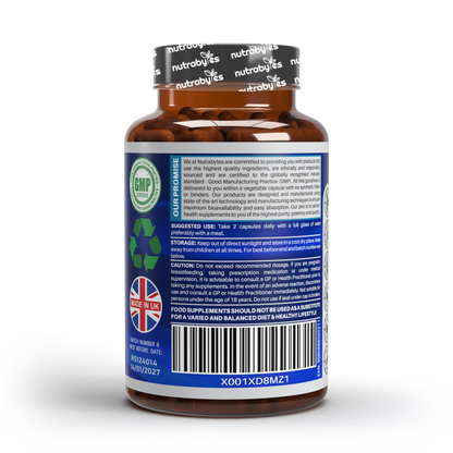 Marine Collagen Capsules Types 1 & 3 with Hyaluronic Acid & Vitamin C | 60 Capsules | 1-Month Supply | UK Made