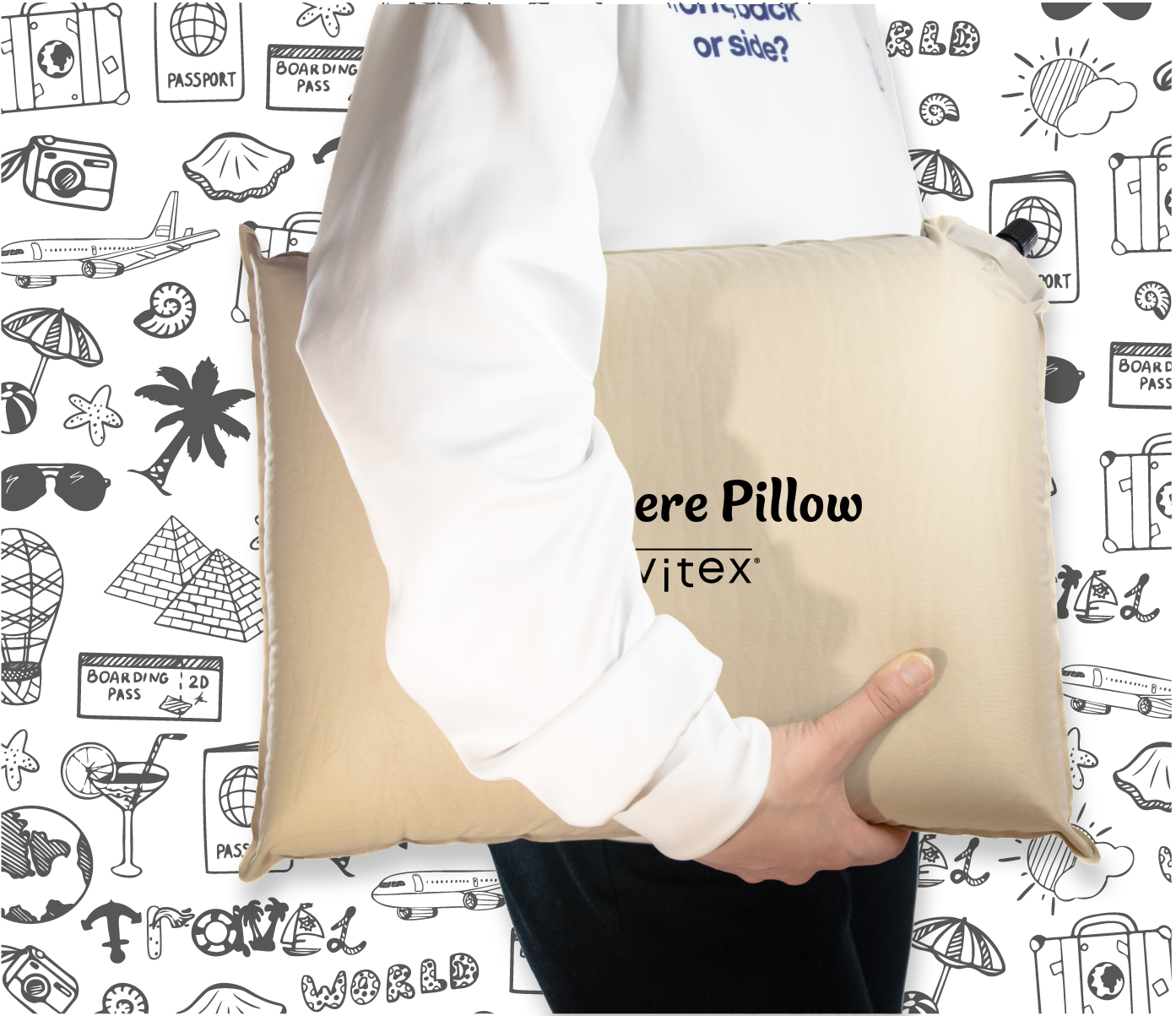 Anywhere: Compressible Levitex Travel Pillow
