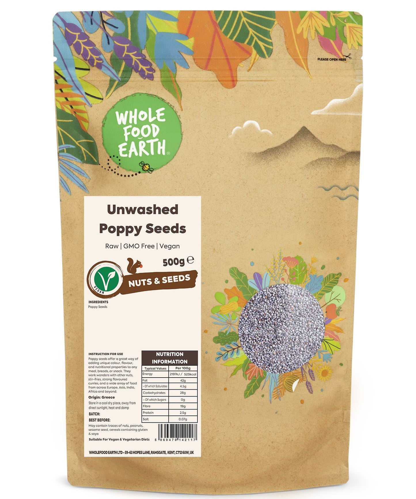 Unwashed Poppy Seeds