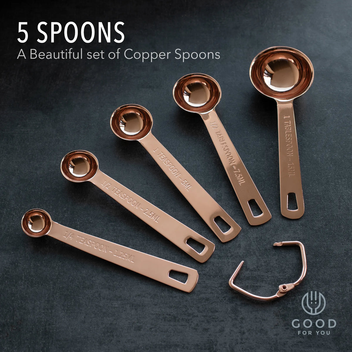 Copper Measuring Cups and Spoons