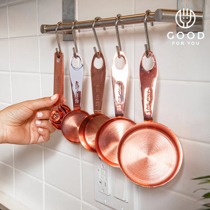 Copper Measuring Cups and Spoons