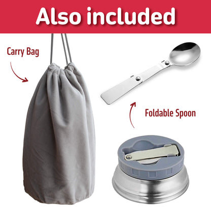 Insulated BPA-Free Kids Food Flask 530ml – Hot Lunches | Red