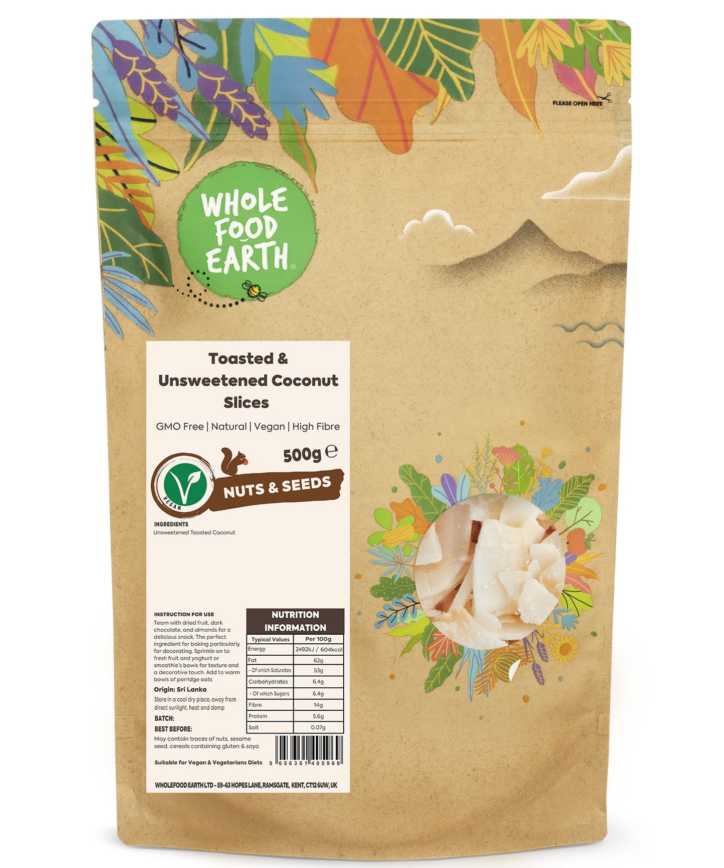 Toasted & Unsweetened Coconut Slices