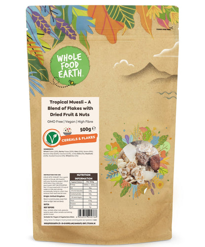 Tropical Muesli - A Blend of Flakes with Dried Fruit & Nuts