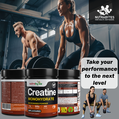Creatine Monohydrate Powder 300g (100 Servings) – Pure Micronised Creatine Powder Supplement for Men & Women, Pre & Post Workout Strength, Muscle Growth & Recovery, Vegan – Unflavoured
