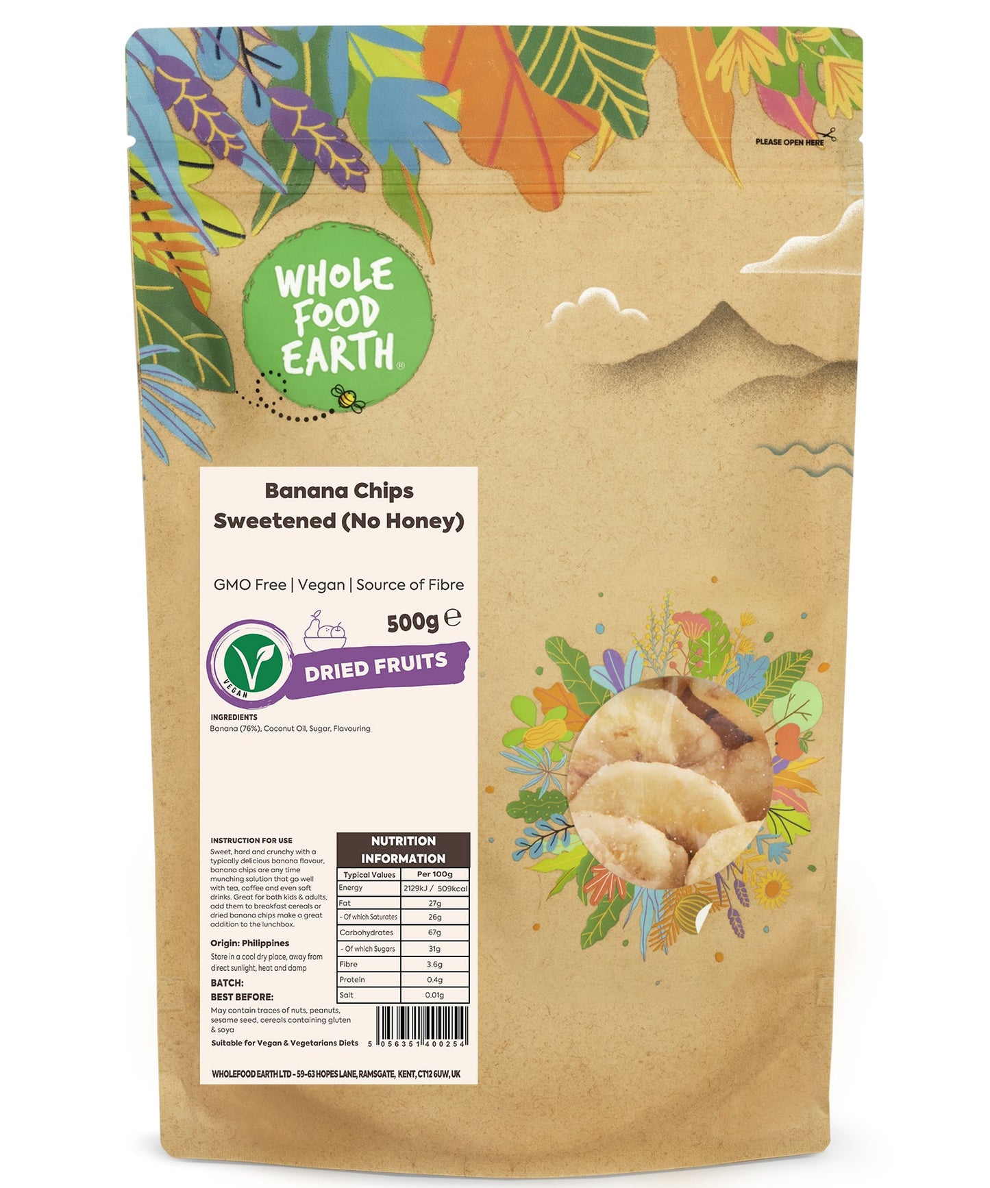 Banana Chips Sweetened