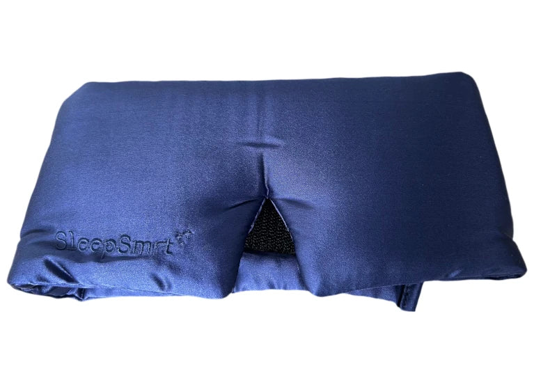 Blackout Silk Sleep Mask - 100% Pure Silk Ultra Soft Adjustable Strap for Deep Sleep & Total Comfort