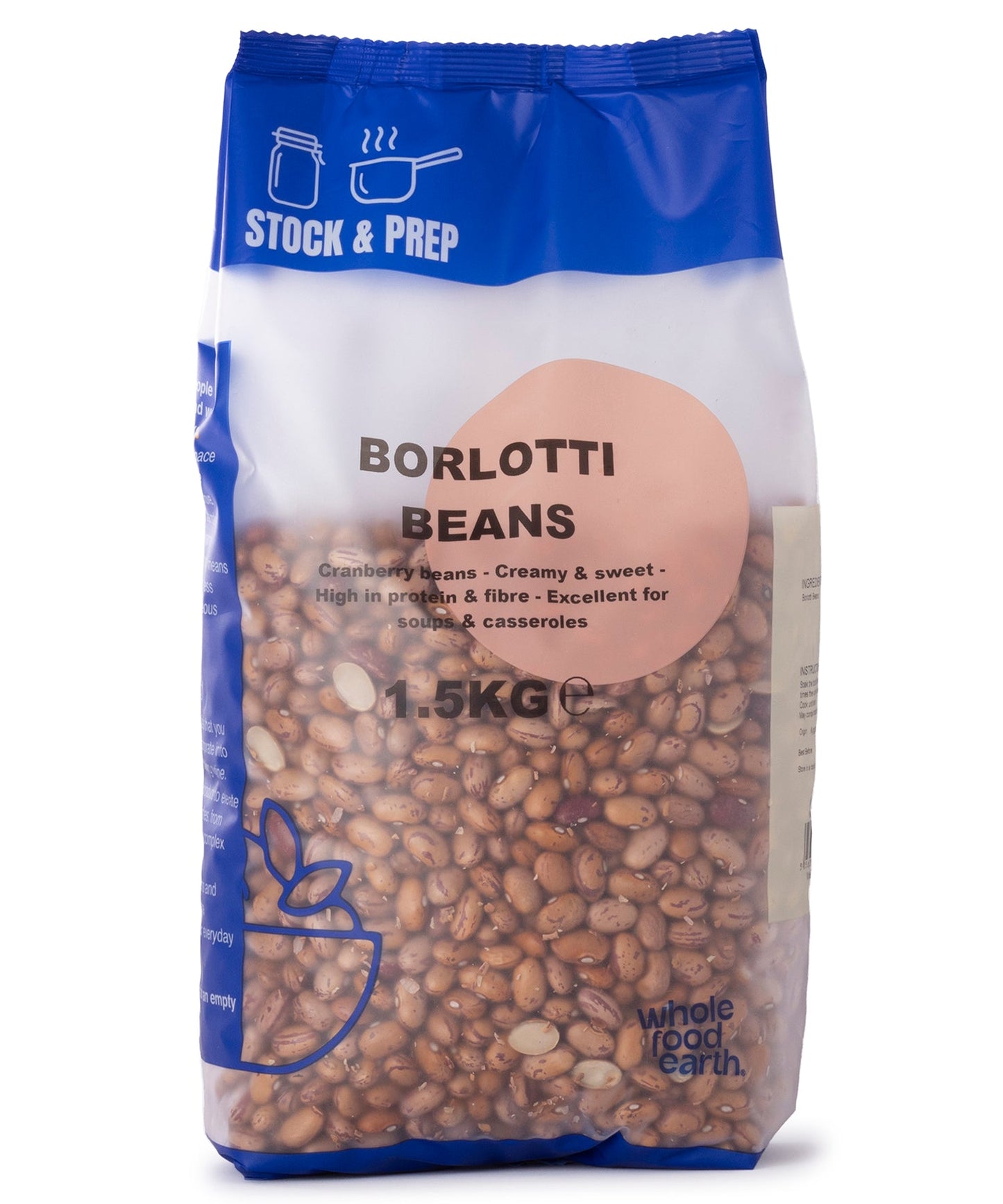 Borlotti Beans - Stock & Prep - 1.5kg