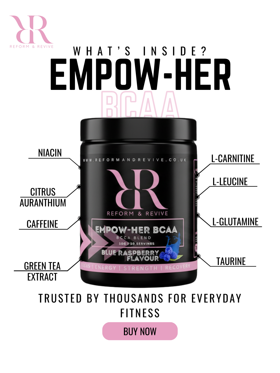 EmpowHER Recovery BCAA Aminos 6:1:1 Formula