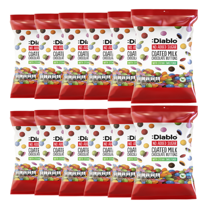 No Added Sugar Coated Milk Chocolate Buttons (40g)