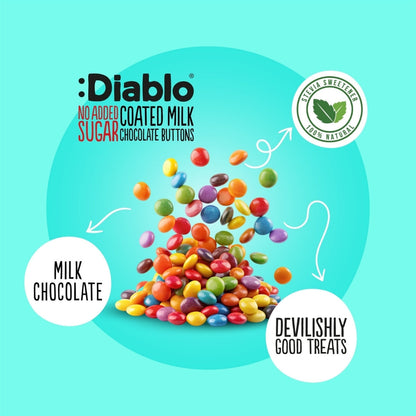 No Added Sugar Coated Milk Chocolate Buttons (40g)