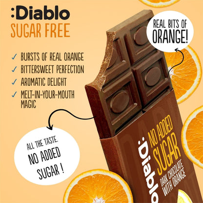 No Added Sugar Dark Chocolate with Orange