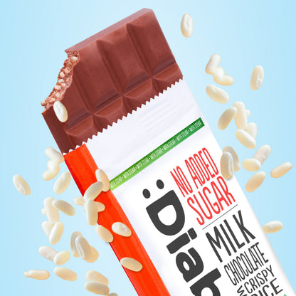 Milk Chocolate with Crispy Rice with Stevia (75g)