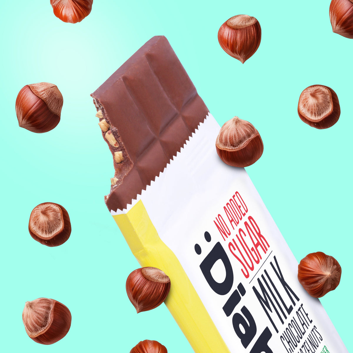 Diablo Stevia Milk Chocolate with Hazelnuts (75g)