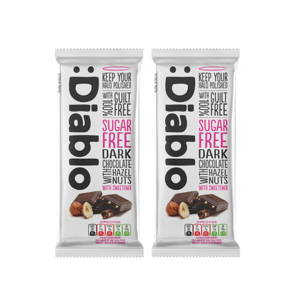 No Added Sugar Dark Chocolate with Hazelnuts Maltitol  (85g)