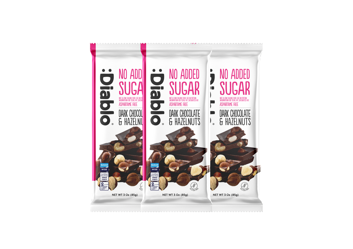 No Added Sugar Dark Chocolate with Hazelnuts Maltitol  (85g)