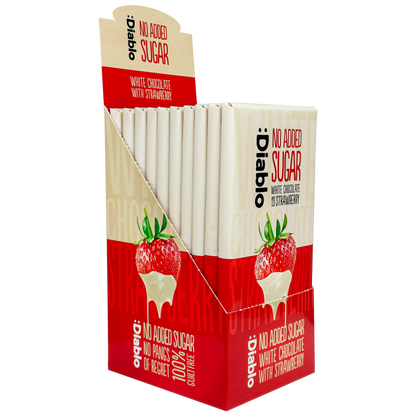 No Added Sugar White Chocolate with Strawberry (75g)