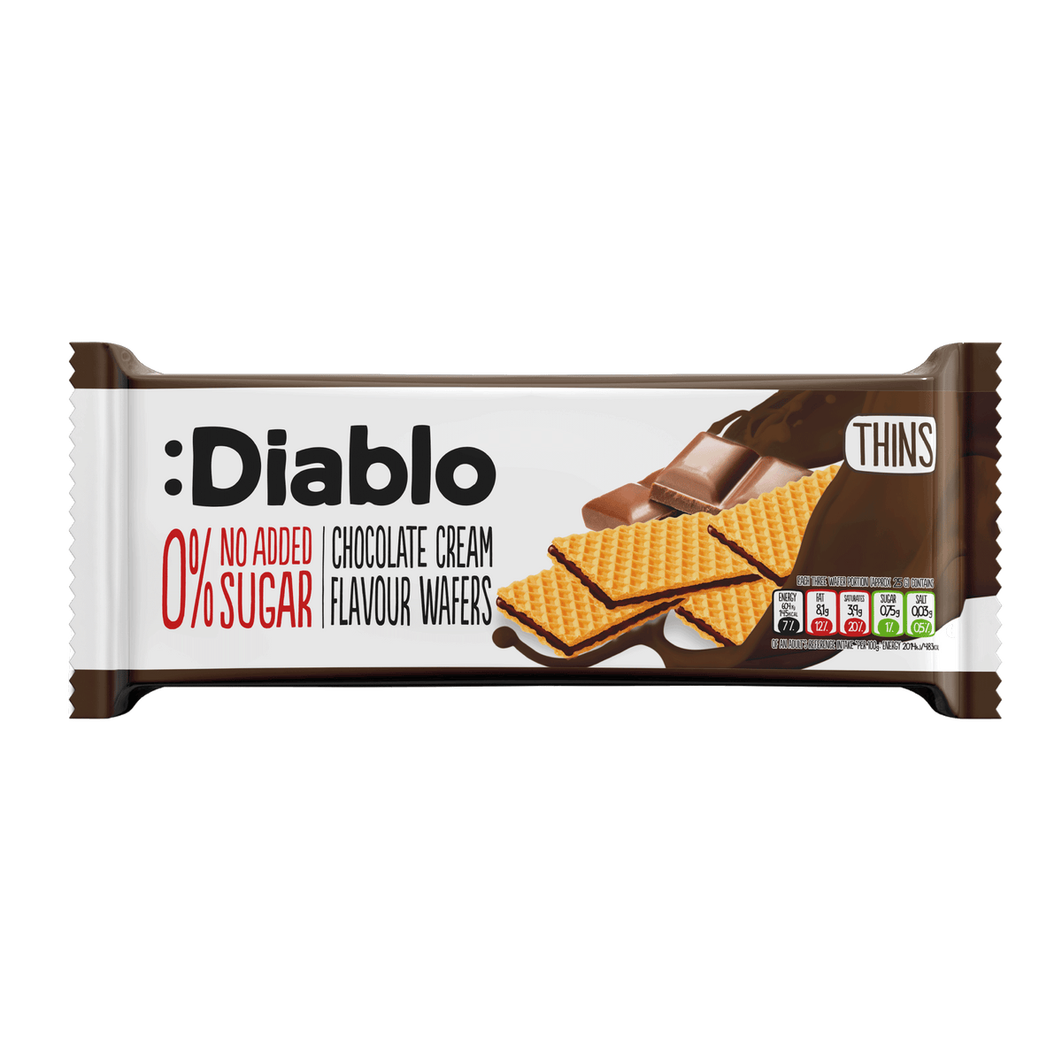 No Added Sugar Chocolate Cream Flavoured Wafer (150g)