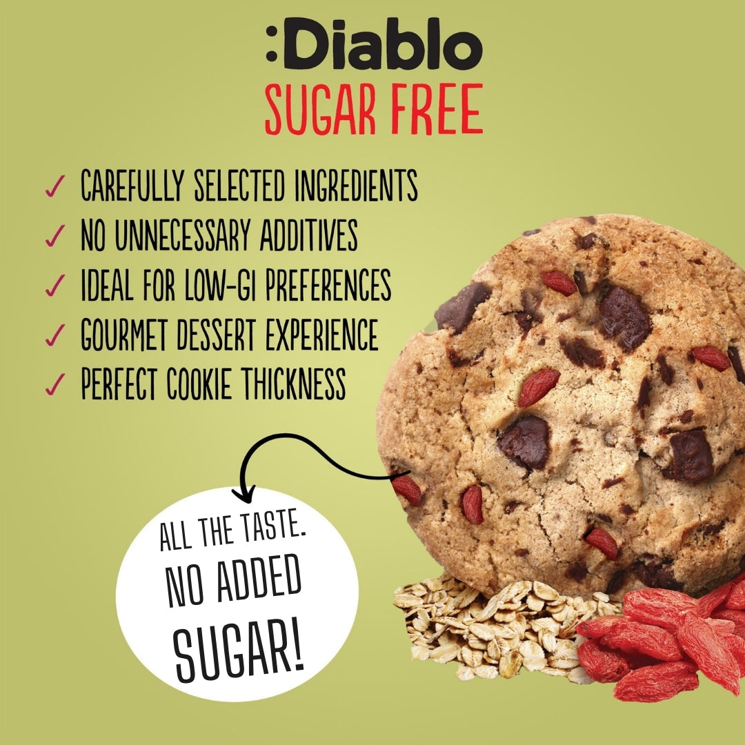 No Added Sugar Chocolate Chip & Goji Berry Cookies (135g)