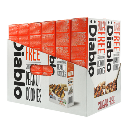 Sugar Free Chocolate Striped Peanut Cookies (150g)