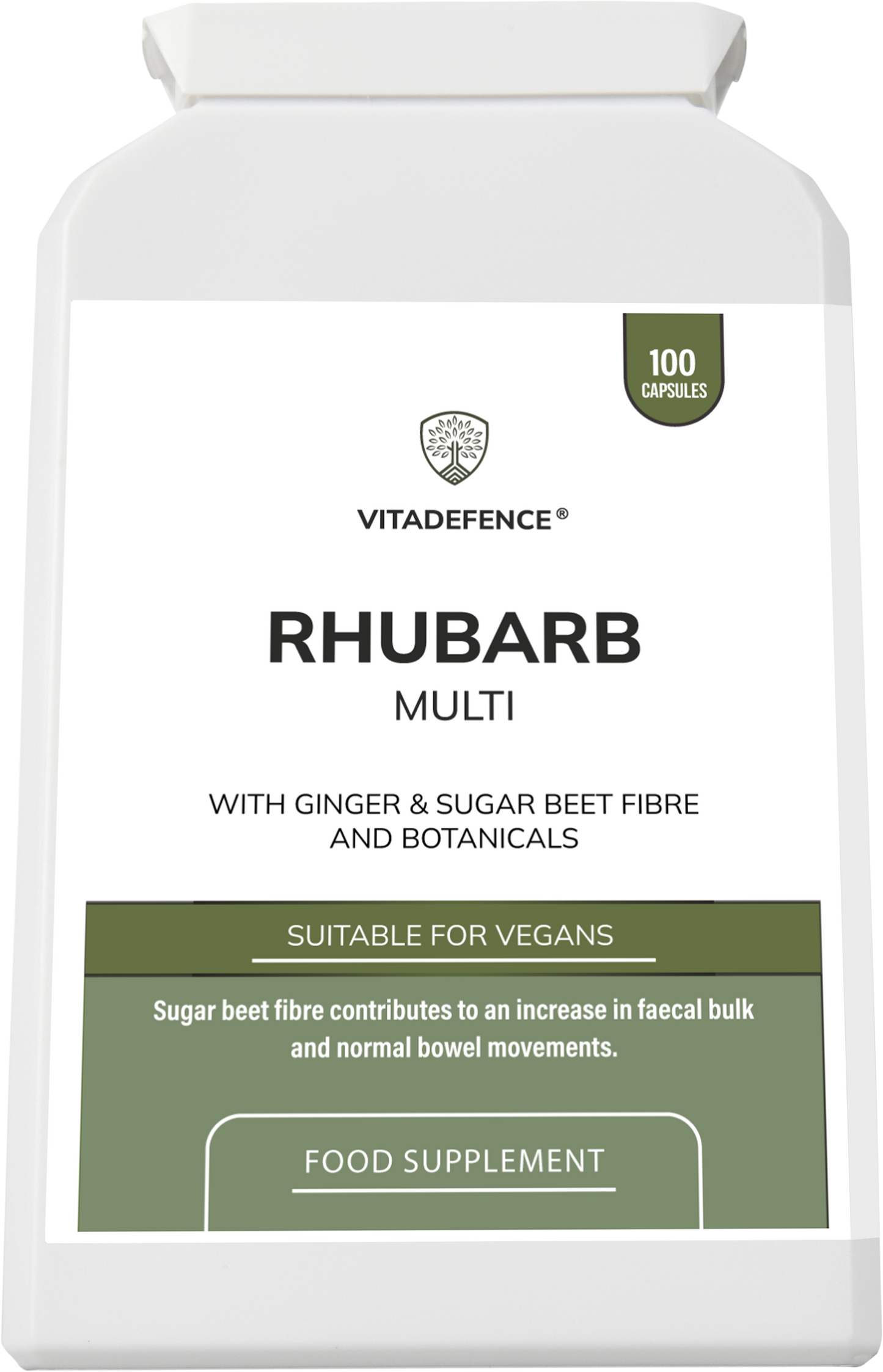 Rhubarb Multi | With Burdock, Clove & Botanicals – 100 Capsules