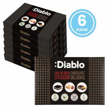 Delight No Added Sugar Chocolate Box Noir, Hazelnut, Forrest Fruit  (12 pieces, 115g)