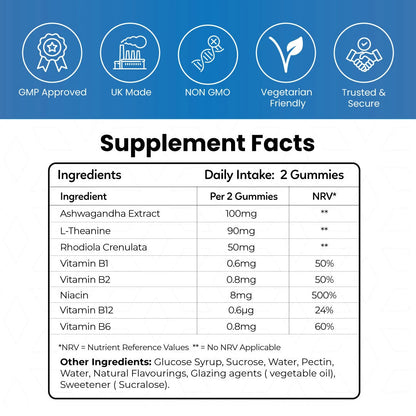 Calm Ashwagandha Gummy Complex | Calm Mood & Daily Support