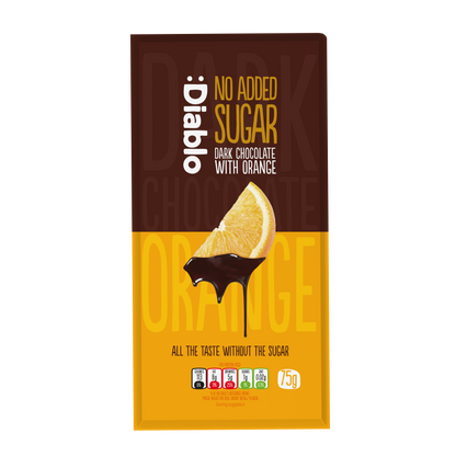 No Added Sugar Dark Chocolate with Orange
