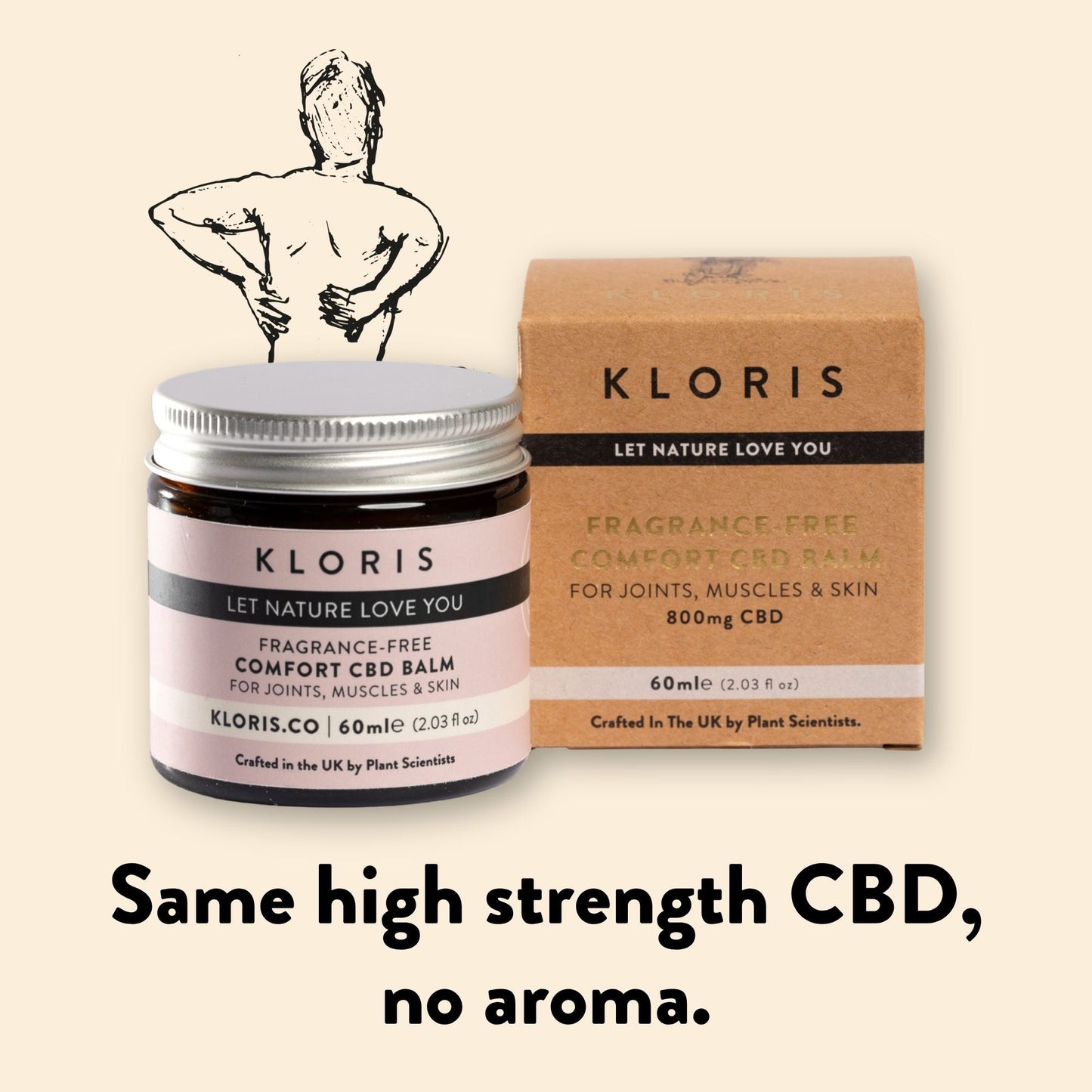 بلسم CBD خالي من العطور