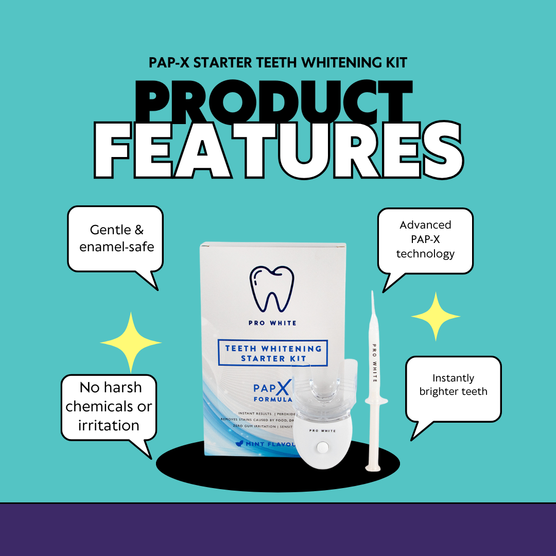 مجموعتان من منتجات تبييض الأسنان PAP-X™ من Whiten Together