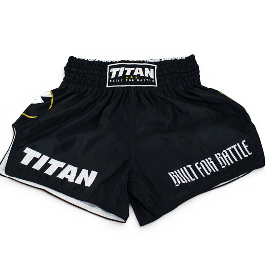 Titan Muay Thai Shorts – Midnight Black