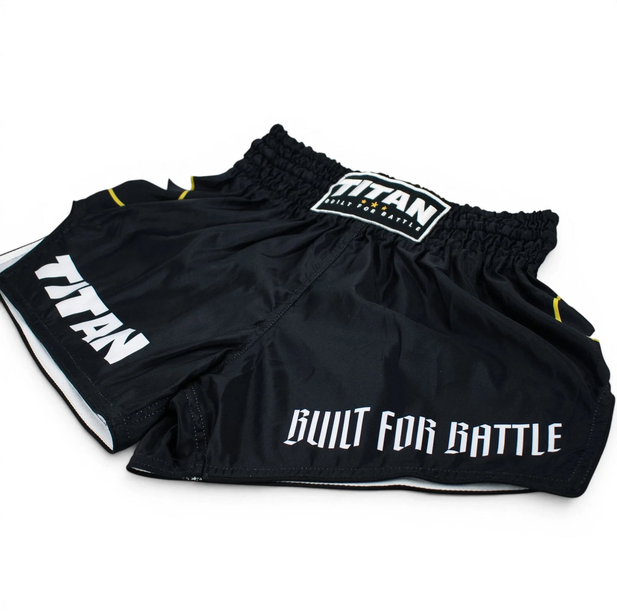 Titan Muay Thai Shorts – Midnight Black
