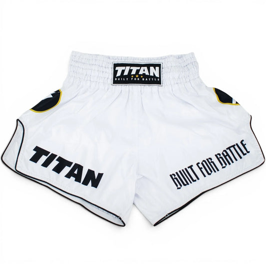 Titan Muay Thai Shorts – Polar White