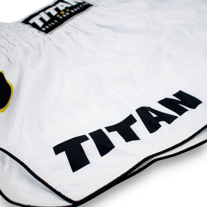 Titan Muay Thai Shorts – Polar White